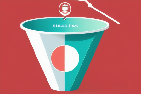 Sales funnel illustration