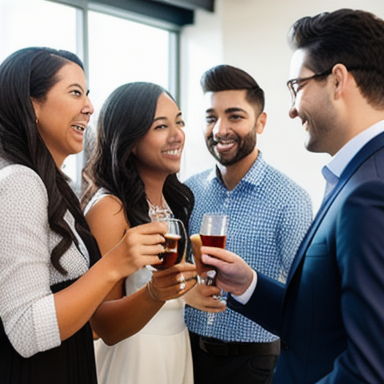 Group of customers enjoying a personalized experience