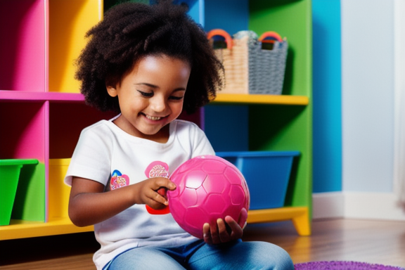 Child playing with a toy