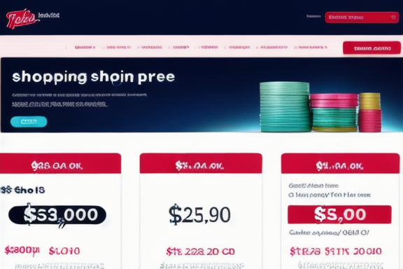 Person comparing prices on a shopping website