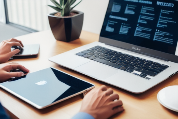 Person using laptop for online shopping