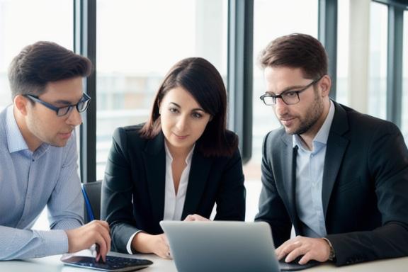 Equipe discutindo medidas de proteção de dados